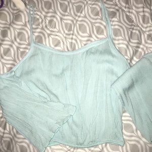 Off the shoulder crop top